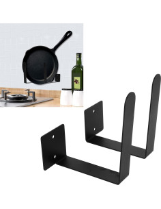 Soporte de Tapa de Olla Yosoo Montado en Pared - Organizador de Cocina 2