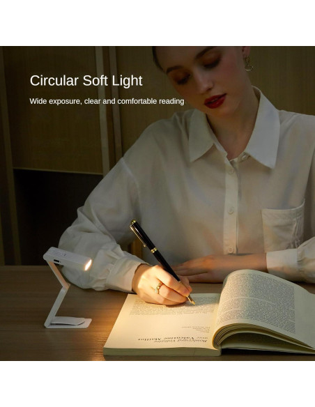 Luz de Libro Mini Plegable TRIPRO Recargable 3 Temperaturas