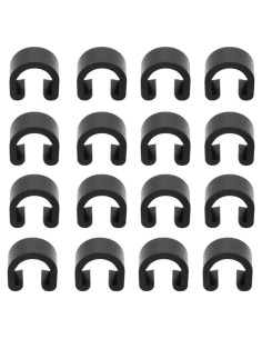 40 Clips C de Plástico para Bicicleta Saipe - Fijación de Cable