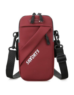 Bolsa de brazo impermeable MultiValue para teléfono 6.5" rojo