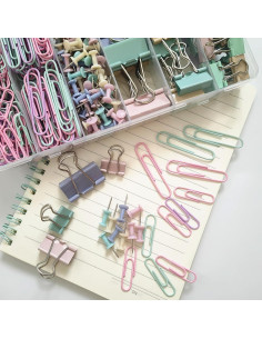 Conjunto de Clips de Oficina MrTongShuHan 282 Piezas Multicolor 2