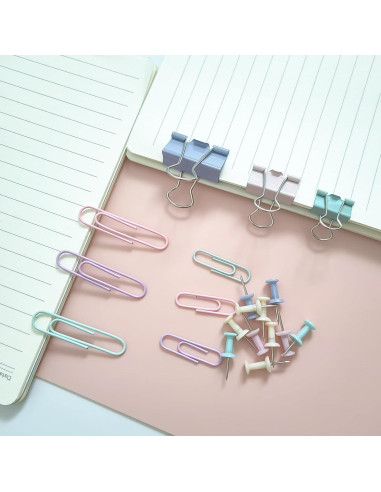 Conjunto de Clips de Oficina MrTongShuHan 282 Piezas Multicolor
