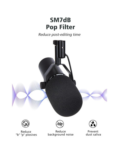 Funda de Viento para Micrófono Shure SM7dB - Filtro Pop