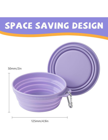 Tazón Plegable para Perros Li&Zhao - Silicona Antideslizante