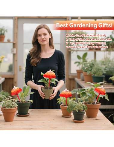 Juego de 3 Esferas de Riego de Vidrio EaseInstall 300ml