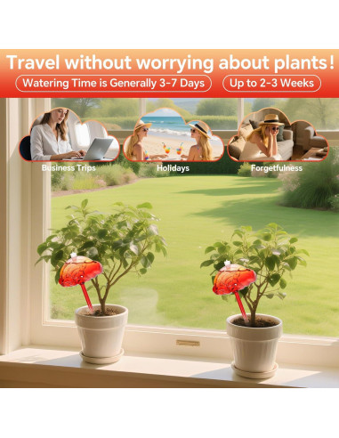 Juego de 3 Esferas de Riego de Vidrio EaseInstall 300ml