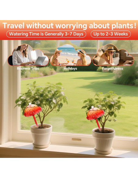 Juego de 3 Esferas de Riego de Vidrio EaseInstall 300ml