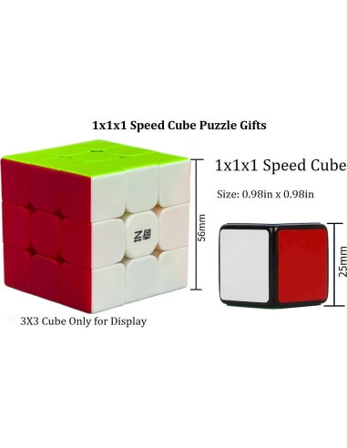 Cubo Mágico 1x1x1 GoodCube Negro 25mm Puzzle Difícil