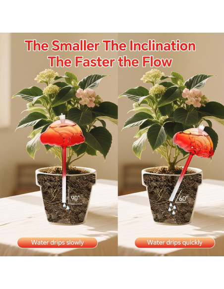 Juego de 3 Esferas de Riego de Vidrio EaseInstall 300ml