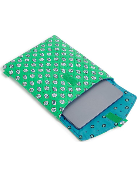 Funda Técnica de Algodón Vera Bradley 10" Verde Jardín