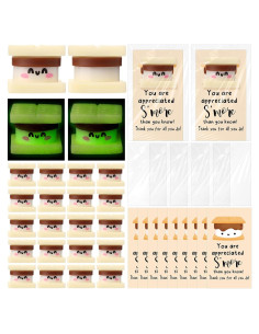 Conjunto de Regalo Emocional Wettarn - 30 Malvaviscos y Tarjetas