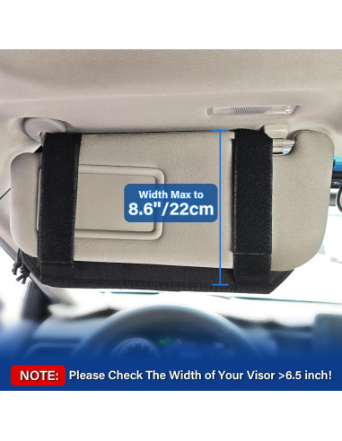 Organizador de Visera Solar REMOCH para Dodge Charger y SUVs