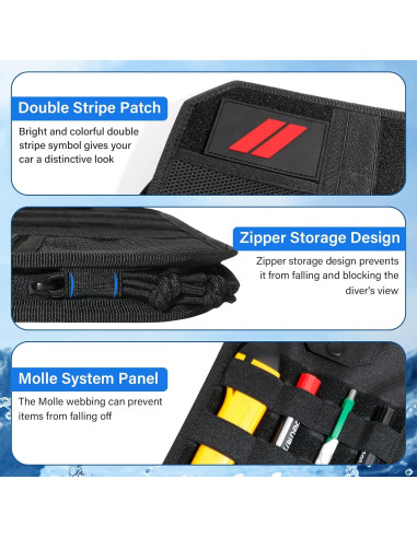 Organizador de Visera Solar REMOCH para Dodge Charger y SUVs