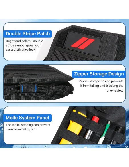 Organizador de Visera Solar REMOCH para Dodge Charger y SUVs