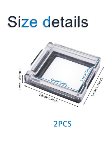 Cubierta de Botón de Encendido INCREWAY 2PCS a Prueba de Polvo