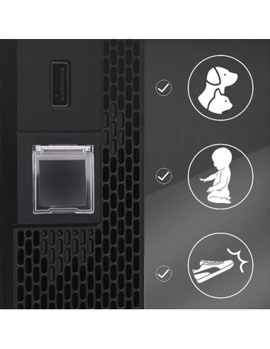 Cubierta de Botón de Encendido INCREWAY 2PCS a Prueba de Polvo