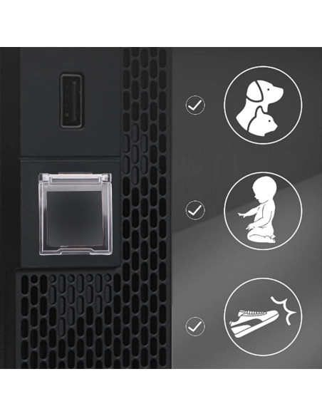 Cubierta de Botón de Encendido INCREWAY 2PCS a Prueba de Polvo