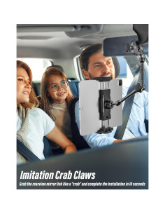 Soporte para Tablet en Espejo Retrovisor Woleyi 6-15.6" Ajustable 2