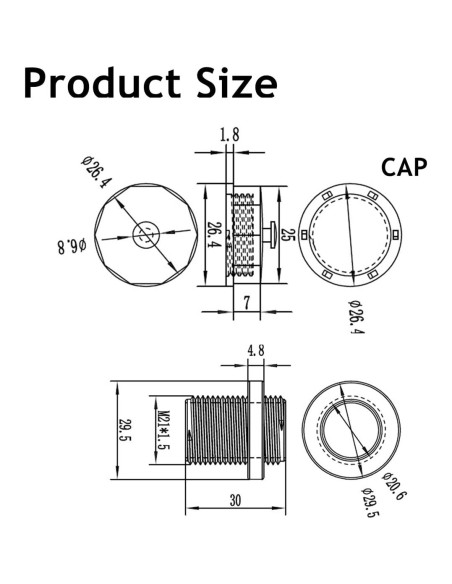 Acoplador RJ45 Hembrado a Hembrado PENGLIN IP67 CAT6