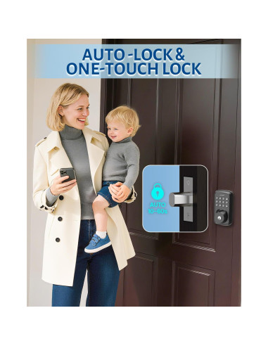 Cerradura Inteligente ALIMAVOR R03 con Huella Digital 5 en 1