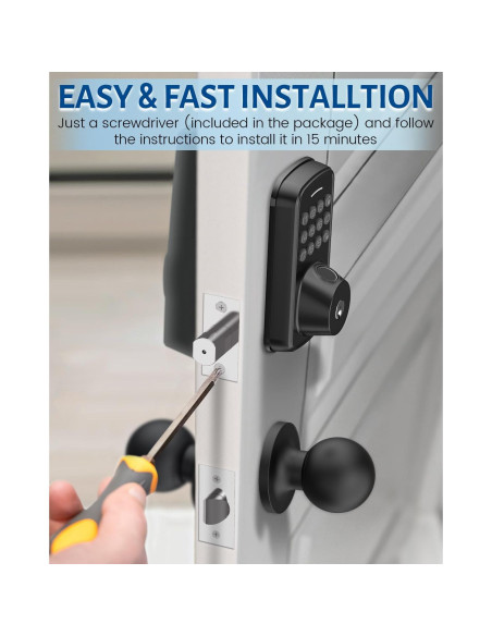 Cerradura Inteligente ALIMAVOR R03 con Huella Digital 5 en 1