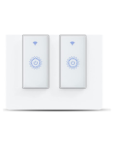 Interruptor de Luz Inteligente Nexete Wi-Fi 2 Piezas Control Voz