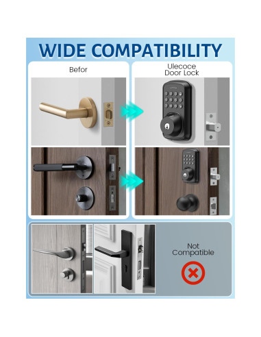 Cerradura Inteligente ALIMAVOR R03 con Huella Digital 5 en 1
