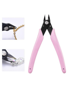 Removedor de Decoraciones de Uñas GULELAYAR Acero Inoxidable Rosa