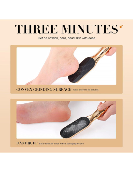 Lima de Pies de Vidrio Nano Ergonomica - Exfoliante para Callos