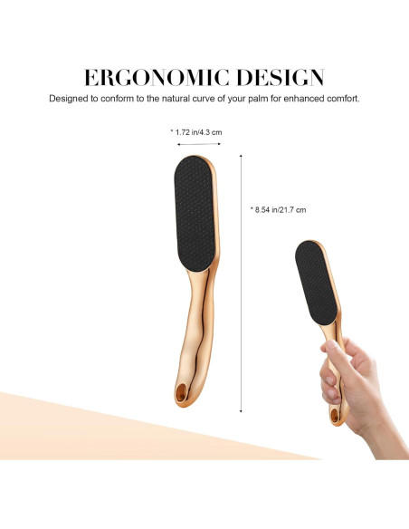 Lima de Pies de Vidrio Nano Ergonomica - Exfoliante para Callos