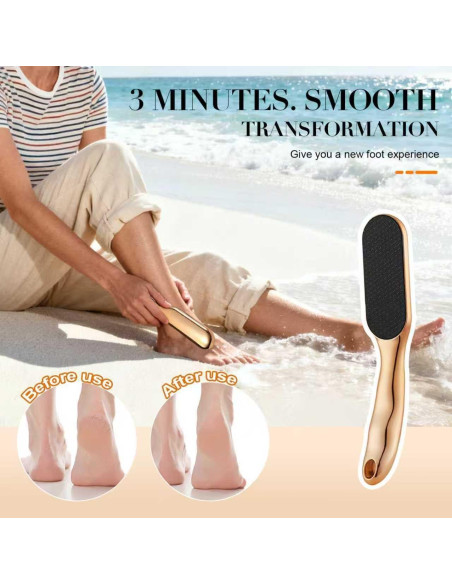 Lima de Pies de Vidrio Nano Ergonomica - Exfoliante para Callos