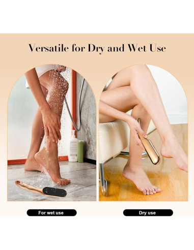 Lima de Pies de Vidrio Nano Ergonomica - Exfoliante para Callos