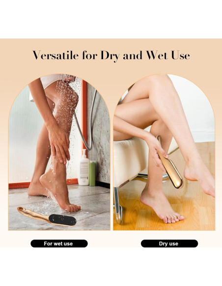 Lima de Pies de Vidrio Nano Ergonomica - Exfoliante para Callos