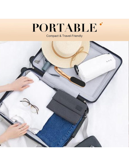 Lima de Pies de Vidrio Nano Ergonomica - Exfoliante para Callos