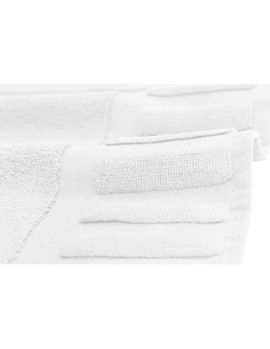 Juego de 6 alfombrillas de baño White Classic 56x86 cm algodón