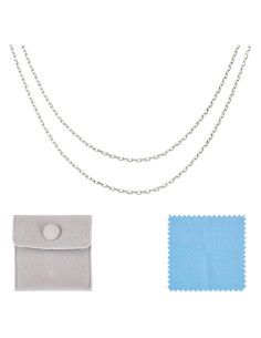 Cadena de Plata Esterlina 925 Elecrelive 1 Metro para Joyería