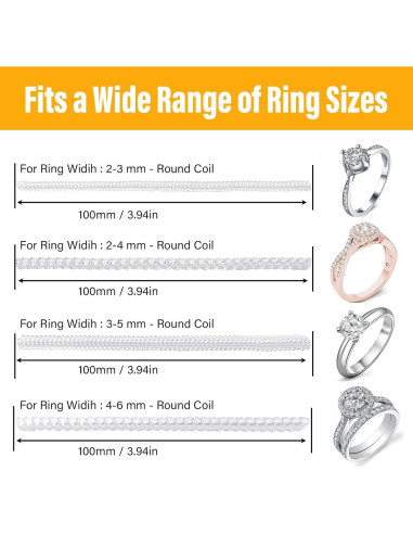 Ajustadores de Anillos Ohiatn 12 Pzs + Cinturón Medidor