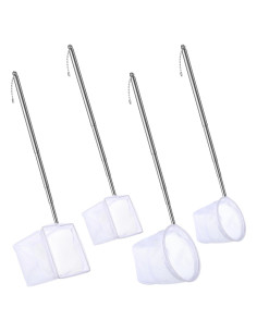 4 Redes de Camarones Skrfren con Mango Extensible Acero Inoxidable
