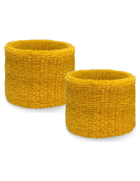 Pulseras de Muñeca Asequibles COUVER Unisex Doradas 1 Par