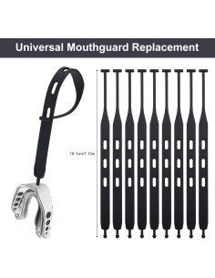 10 Correas para Protector Bucal Universal Gosknor 18.1 cm 2