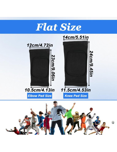 Conjunto de Rodilleras y Muñequera Aiyorse para Voleibol