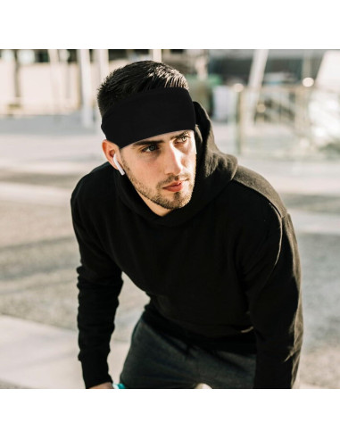 6 Bandas para la Cabeza Absorbentes Classicseali - Negro