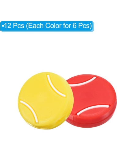 Amortiguador de Vibraciones PATIKIL para Raqueta de Tenis - 12 Pcs