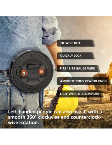 Carrete de Alambre de Sujeción Emphira E28 - Aluminio Ligero, 1.10 kg