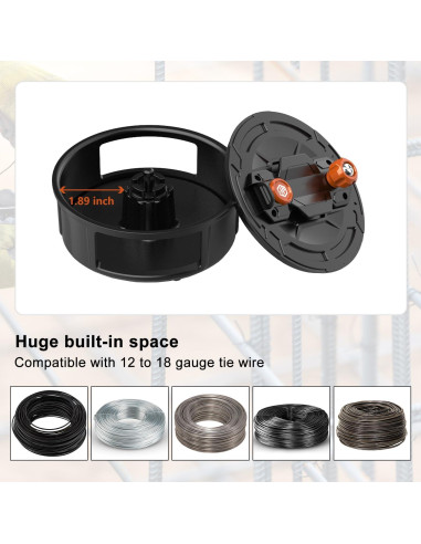 Carrete de Alambre de Sujeción Emphira E28 - Aluminio Ligero, 1.10 kg