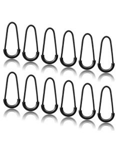 12 Tiradores de Cremallera de Nylon Alrhso en Forma de U