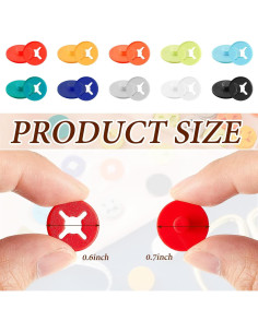 Clips para Número de Carrera Juexica KM2473 - 12 Piezas 2