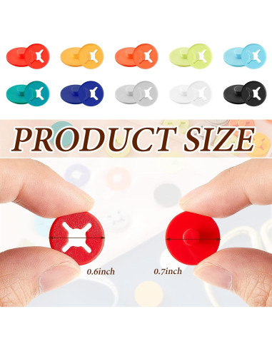 Clips para Número de Carrera Juexica KM2473 - 12 Piezas