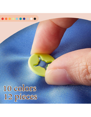 Clips para Número de Carrera Juexica KM2473 - 12 Piezas