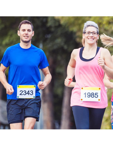 Clips para Número de Carrera Juexica KM2473 - 12 Piezas